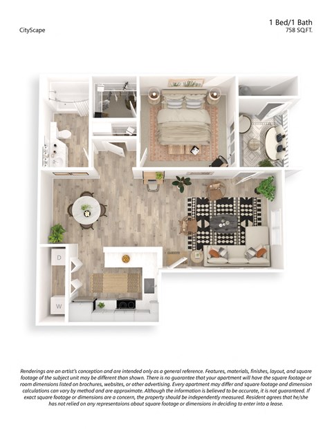 One bedroom one bathroom